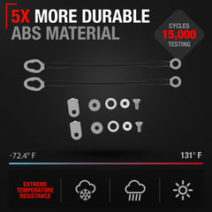 T1A metal tailgate cable, 12-5-inch length for durable lift gate operation.