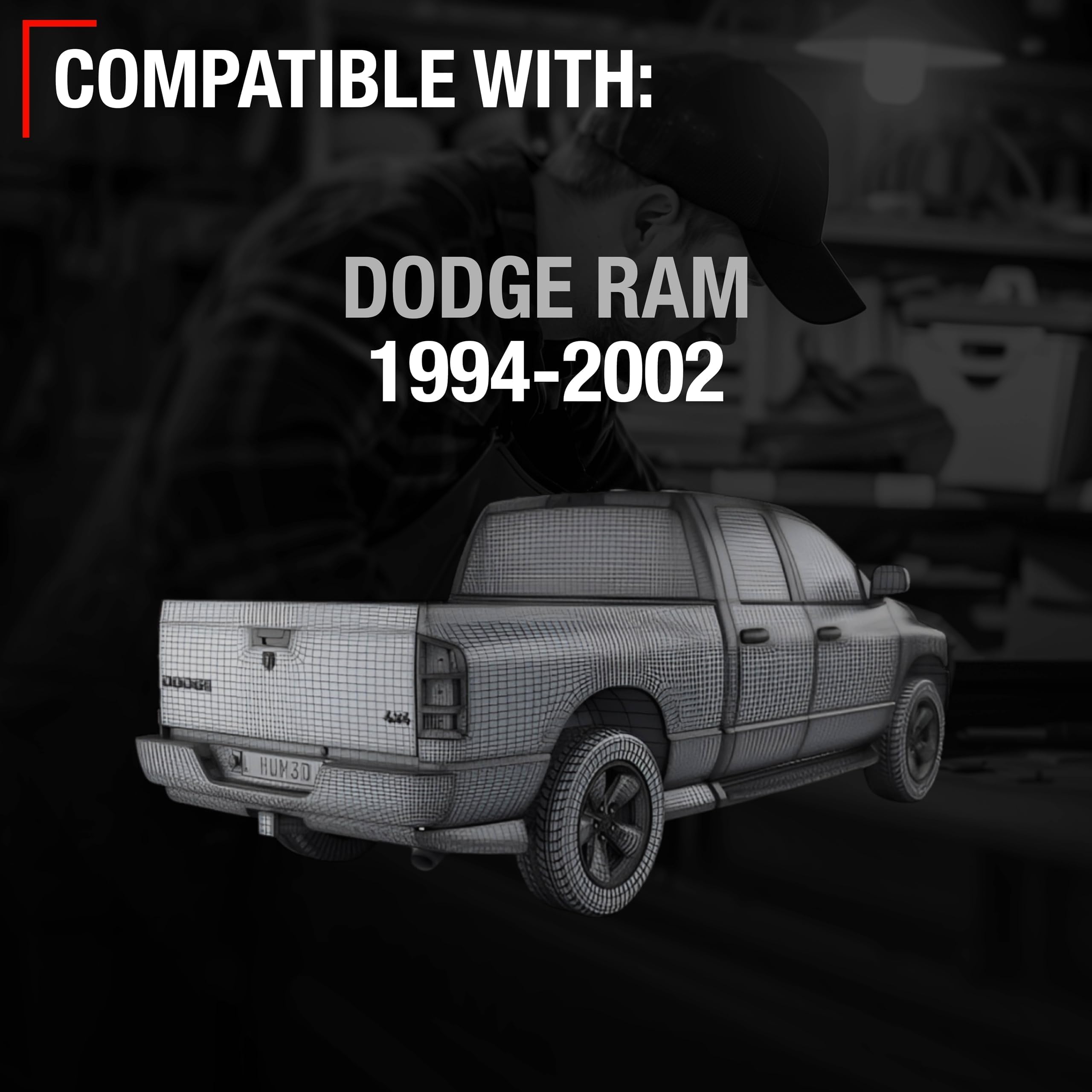 T1A OEM replacement tailgate cable set for Ram models.