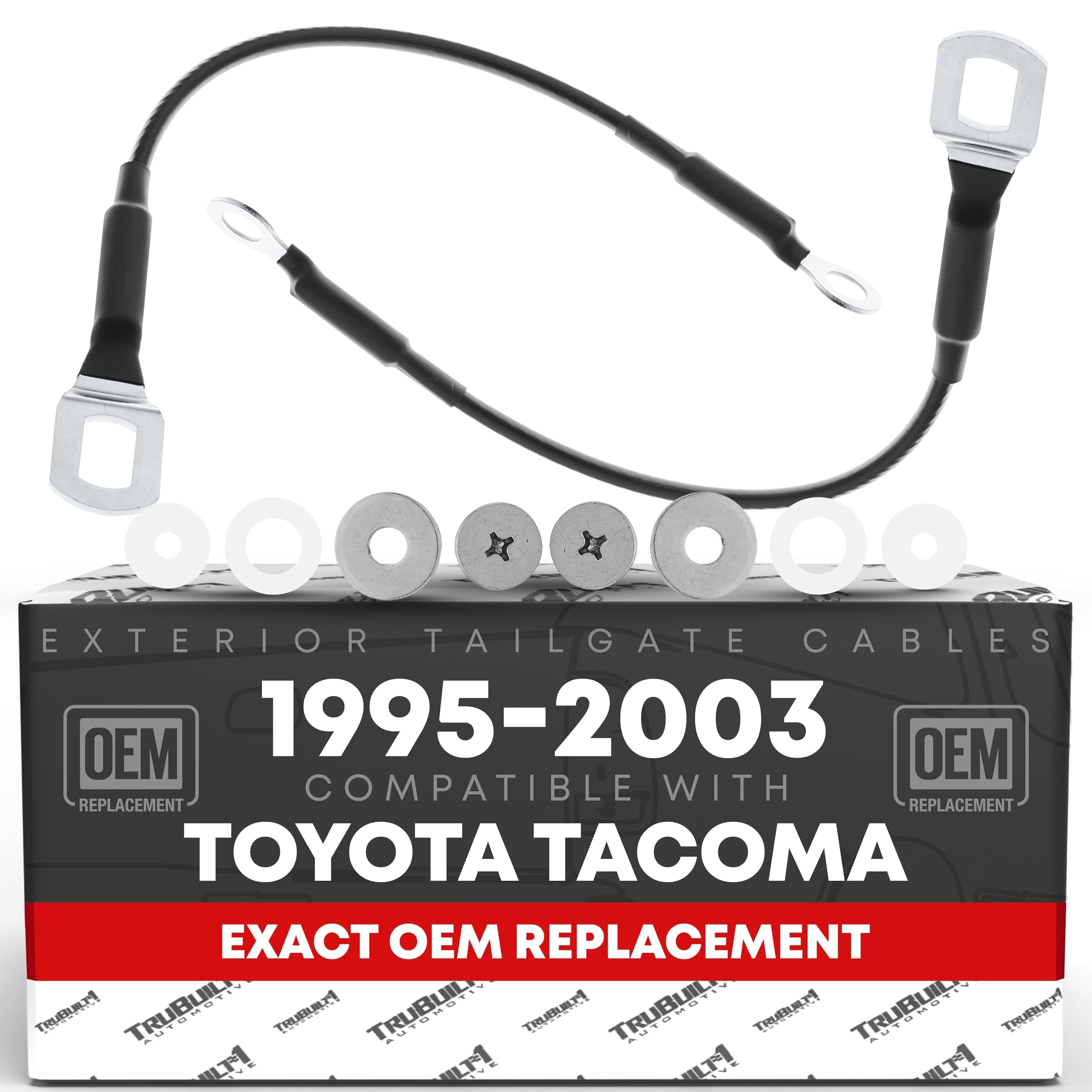 T1A tailgate cable replacement set on rear driver side improves tailgate stability.