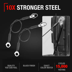 T1A tailgate cable right assembly for Ford F-Series improves lift support.