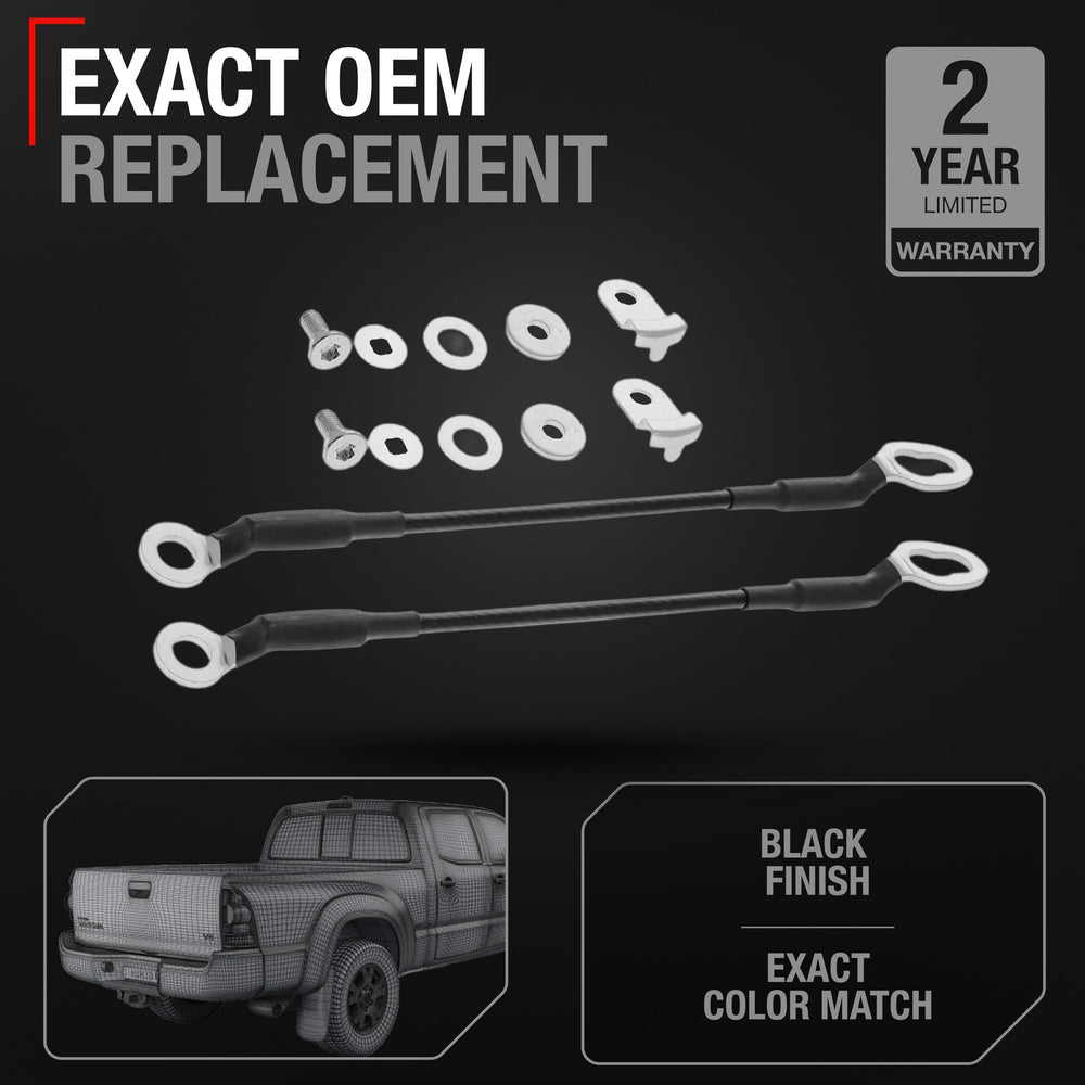 T1A tailgate cable with rubber ends for reliable tension and secure connection.