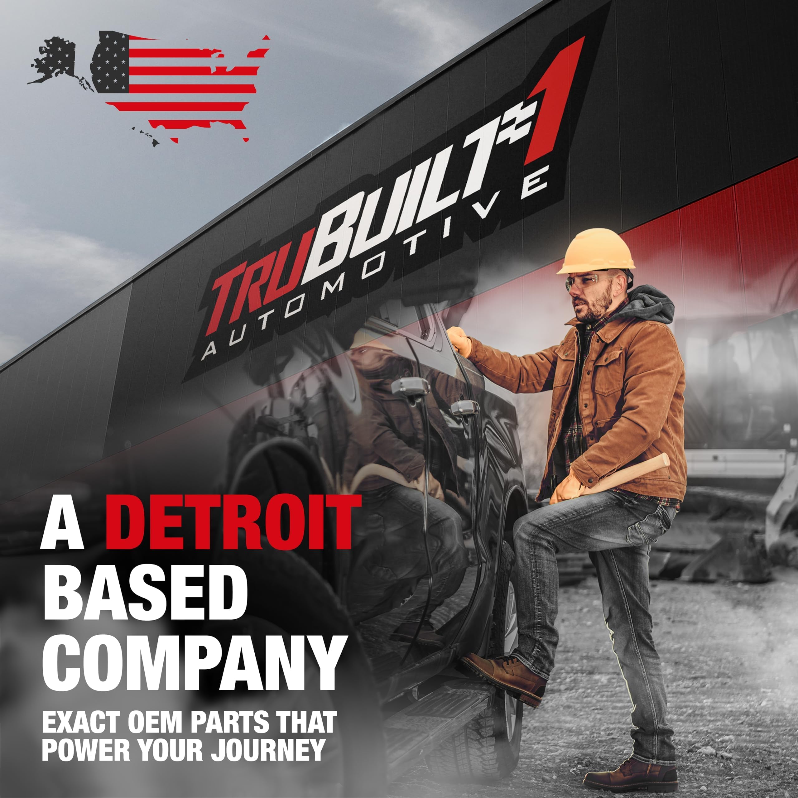 T1A tailgate handle assembly supported by American-owned Detroit-based support.
