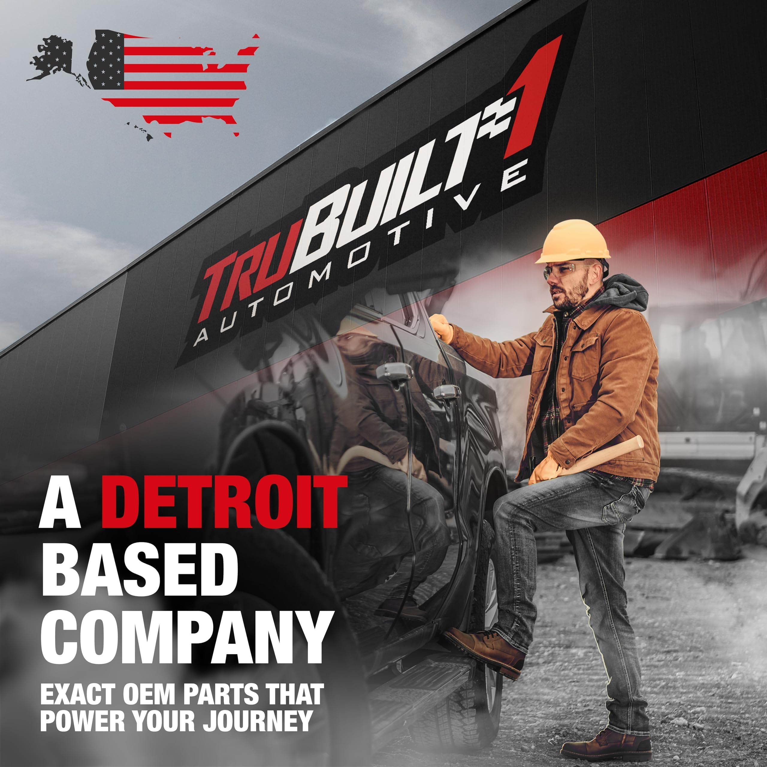 T1A durable plastic tailgate handle withstands weather and regular use.