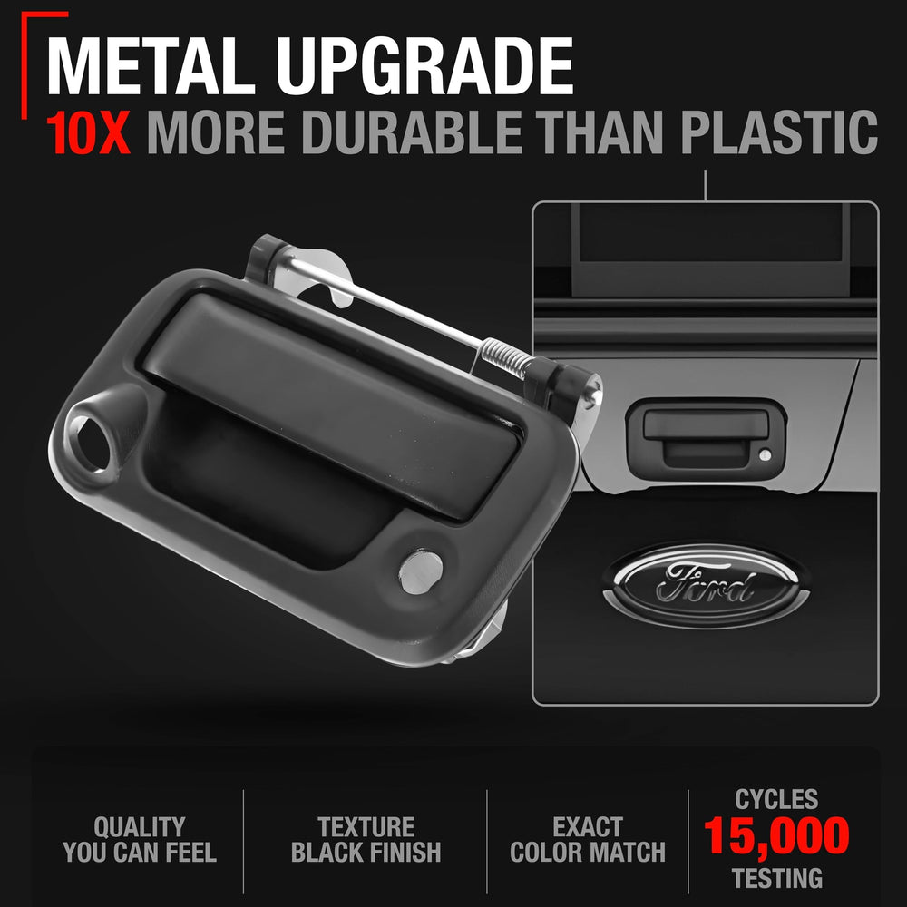 T1A tailgate handle with camera hole for F-250/F-350, easy replacement