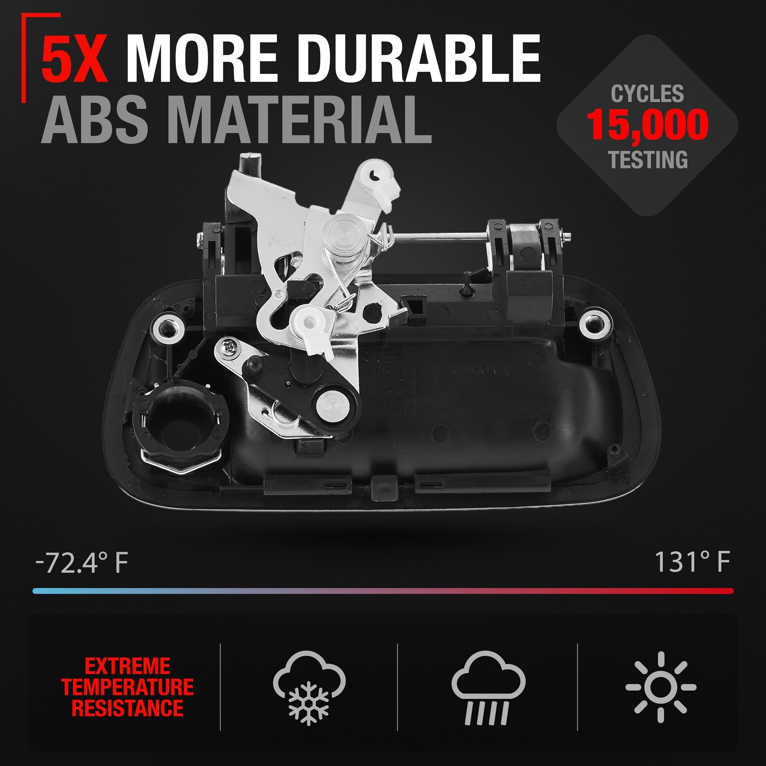 T1A tailgate handle keyhole installation process, quick, straightforward replacement.