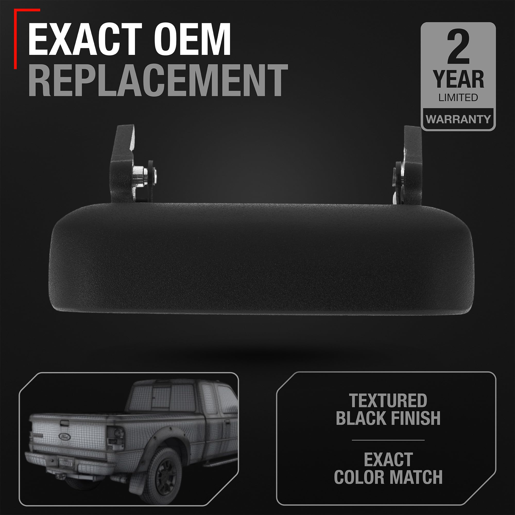 T1A Tailgate Handle OEM replacement features precise fit for 1998–2011 Rangers.