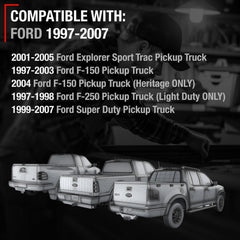 Installed on a Ford Super Duty for secure latch with keyhole feature