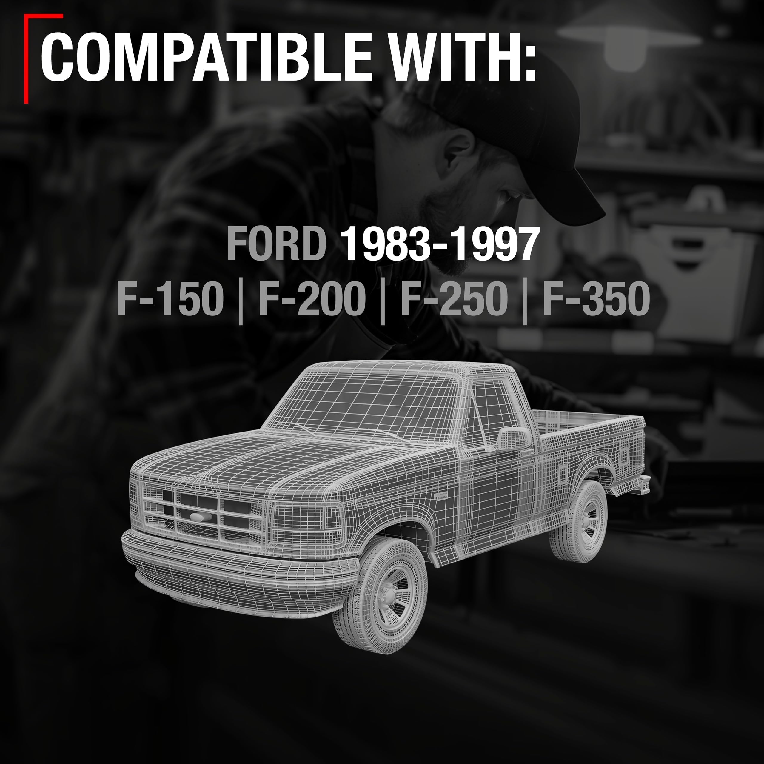 T1A metal bracket provides durable tailgate support for smooth operation.