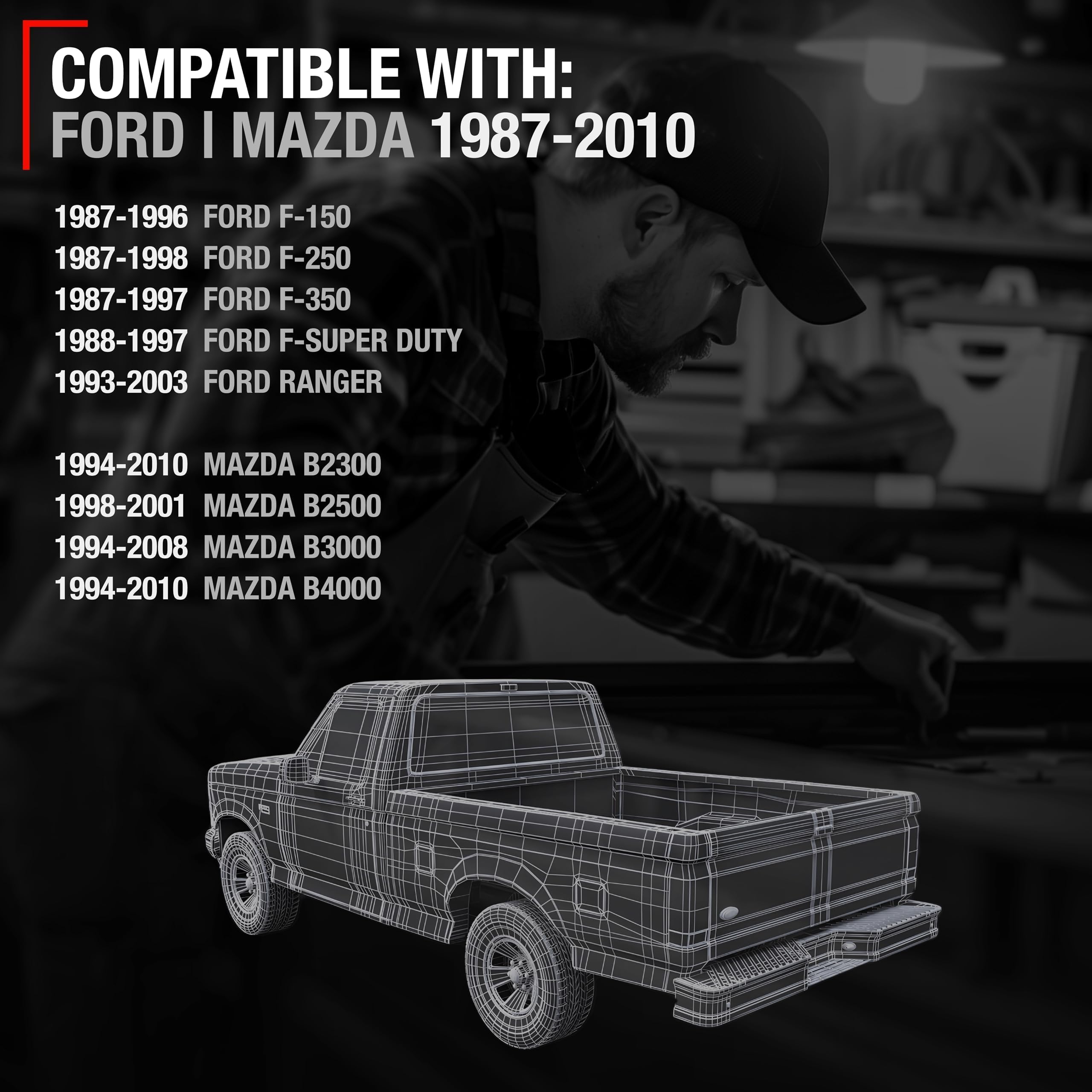 T1A tailgate handle close-up shows textured metal finish for longevity.