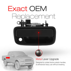 T1A upgraded metal door handle with textured finish for rugged daily use