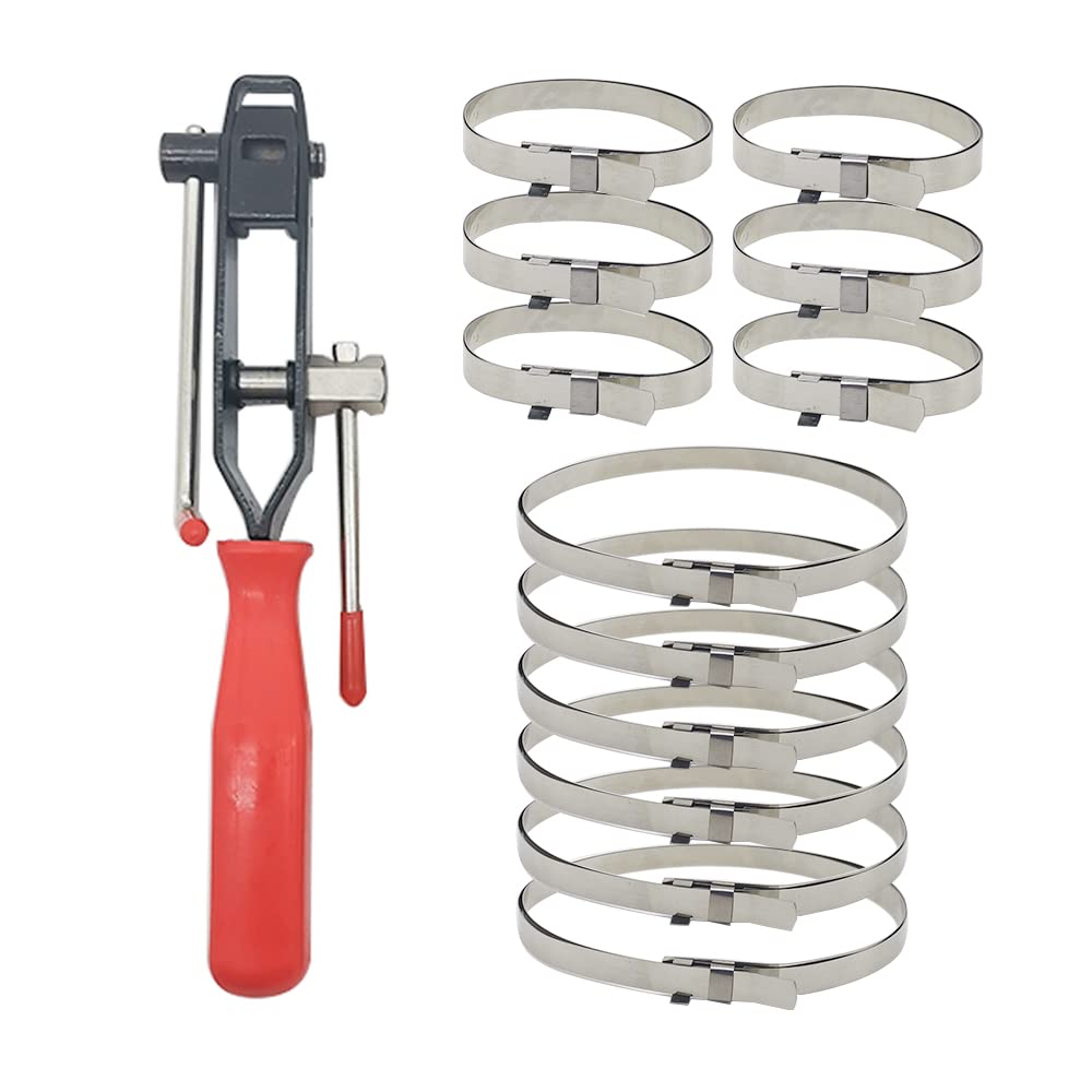 Tabazy CV boot band clamp tool shown front view for quick, secure boot banding.