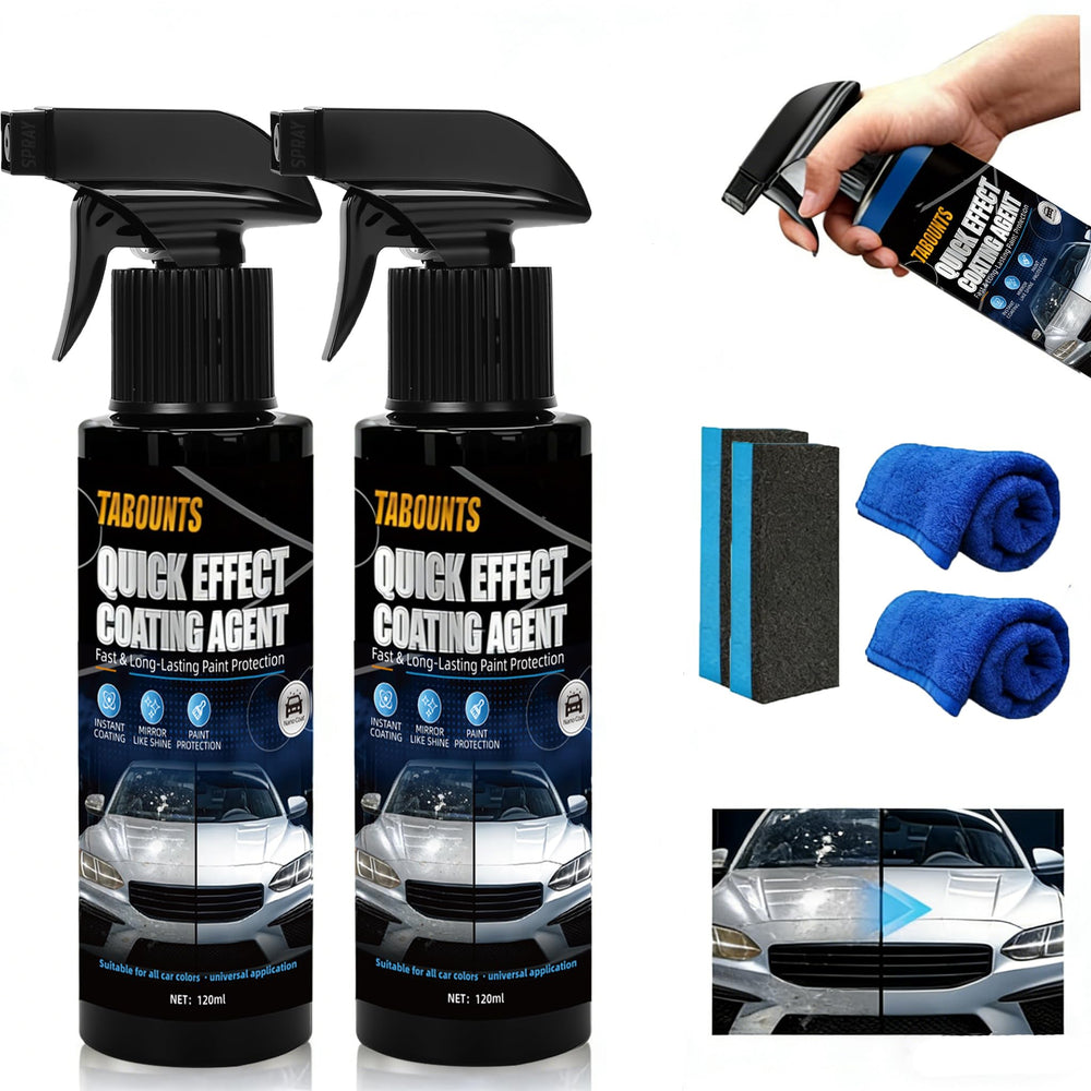 TABOUNTS 2-pack coating spray bottle for quick exterior care and shine