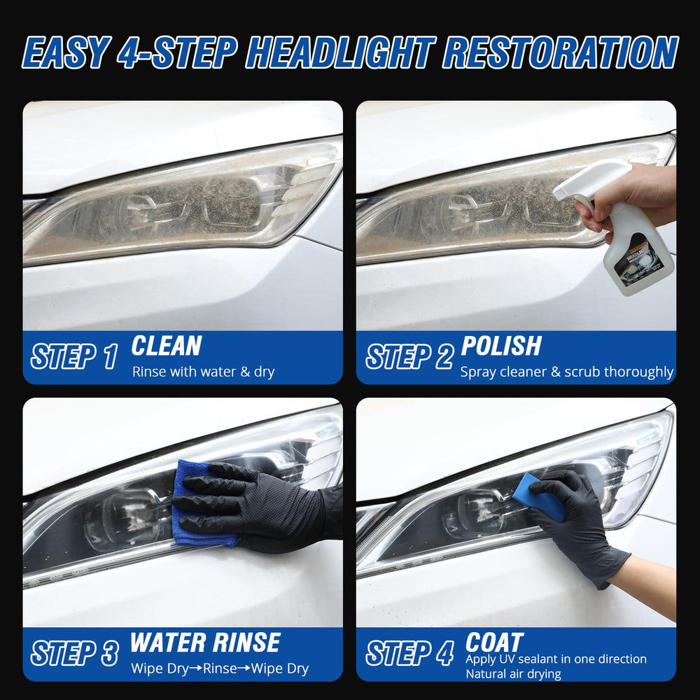 TABOUNTS headlight restoration kit delivers crisper illumination after use.