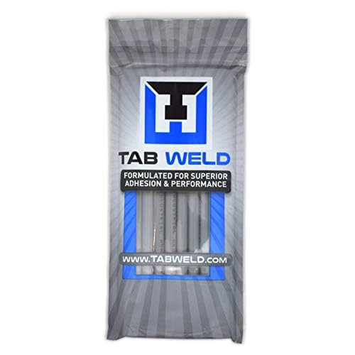 Tabweld Black Plague grey glue adheres to metal for sturdy pulls