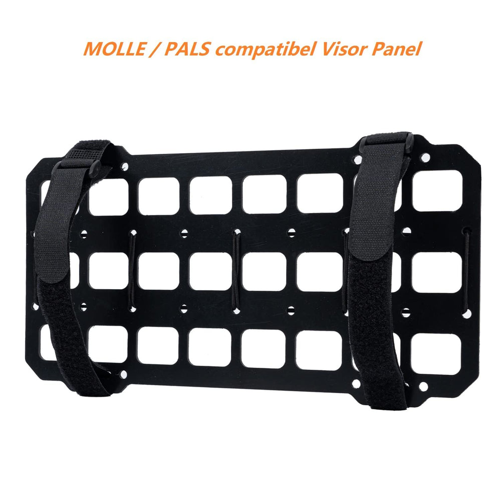 TACNEX MOLLE plate fits most visors for versatile storage
