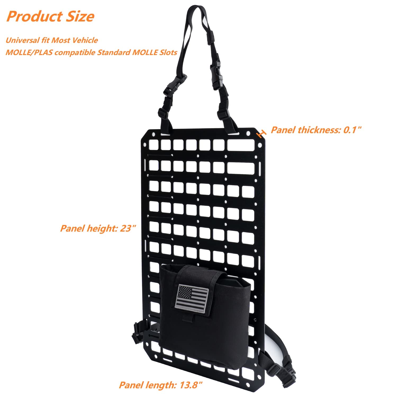 TACNEX installation straps enable universal vehicle fit