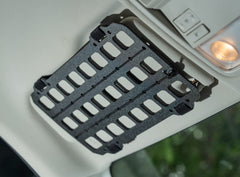 TACNEX MOLLE visor panel on sun visor for quick-access gear