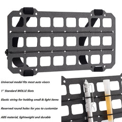 TACNEX vehicle MOLLE panel stores gear with modular pouches