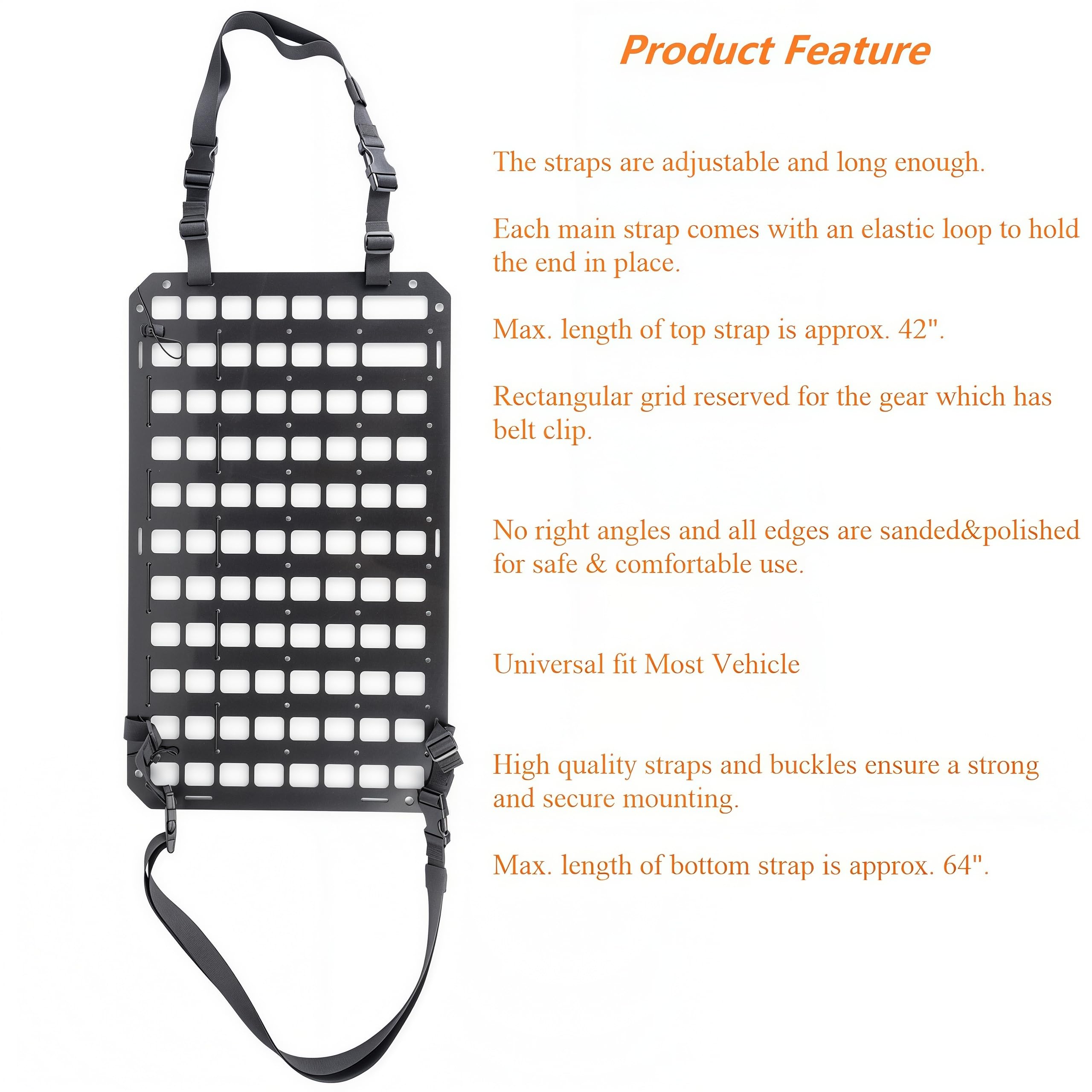 TACNEX universal-fit design works with trucks, SUVs, and vans.
