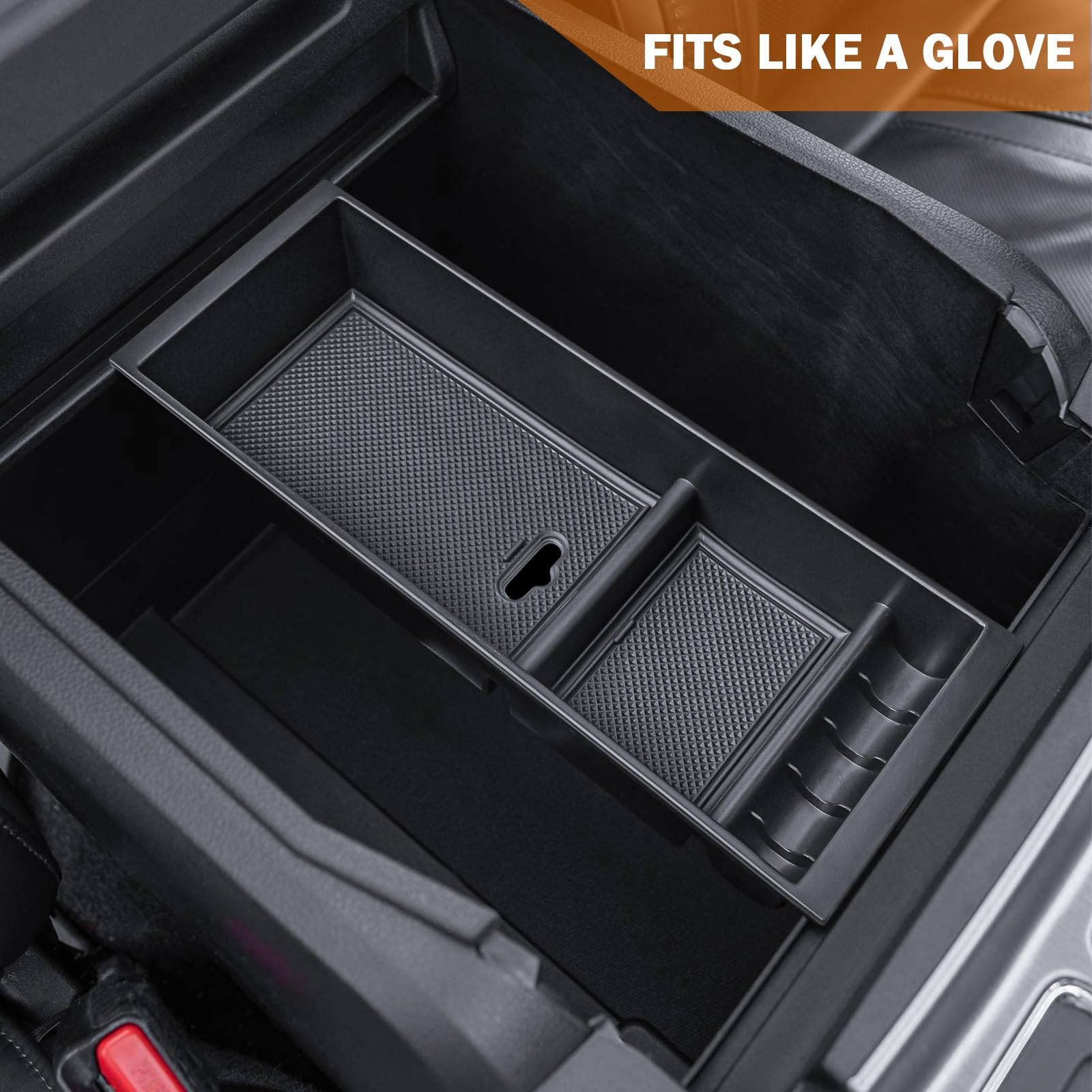 TACOBRO center console organizer easy installation illustration