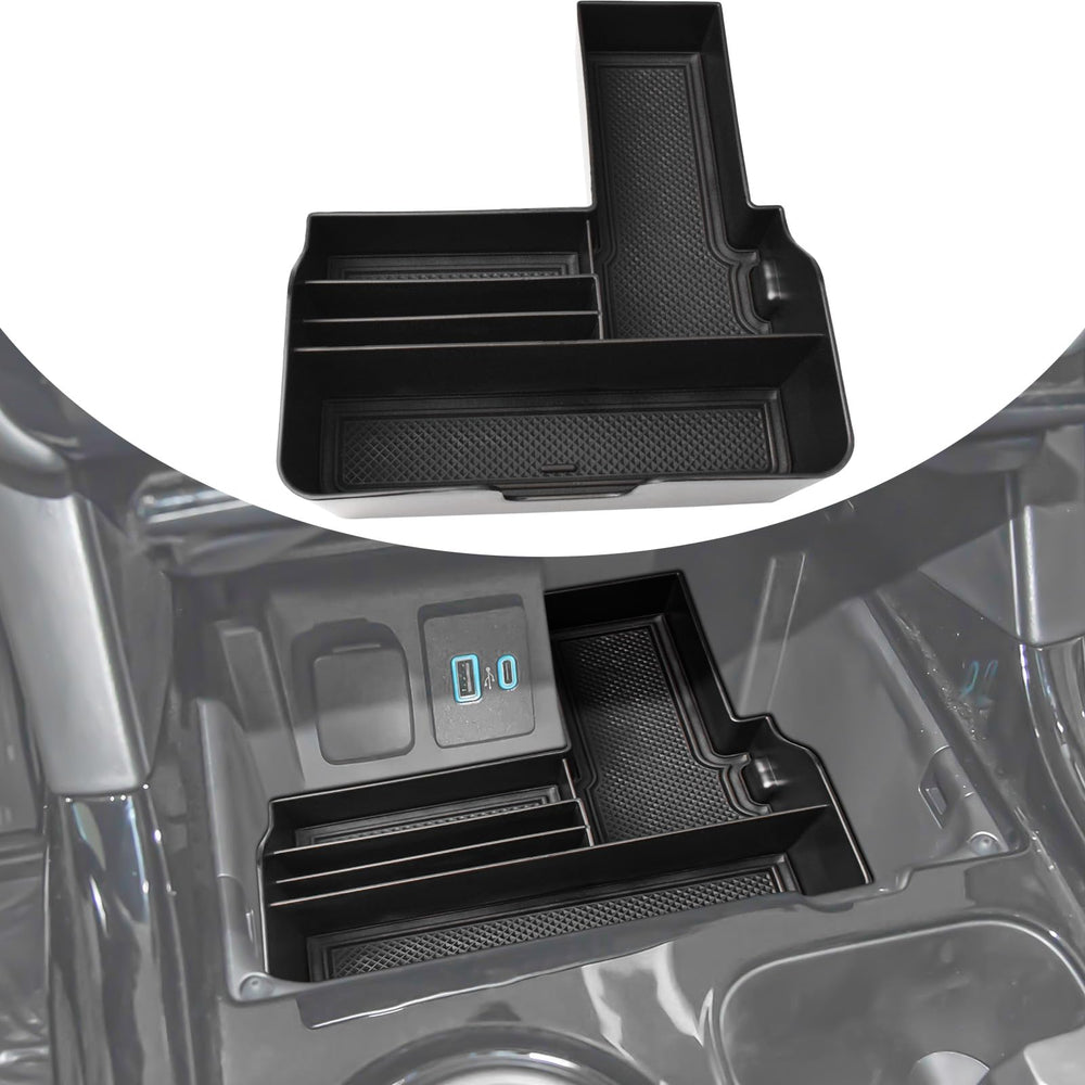 TACOBRO Center Console Tray fitted to Ford Explorer for OEM-like organization.