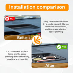 TACOBRO Taos dashboard organizer tray offers tidy, slip-free storage during drives.