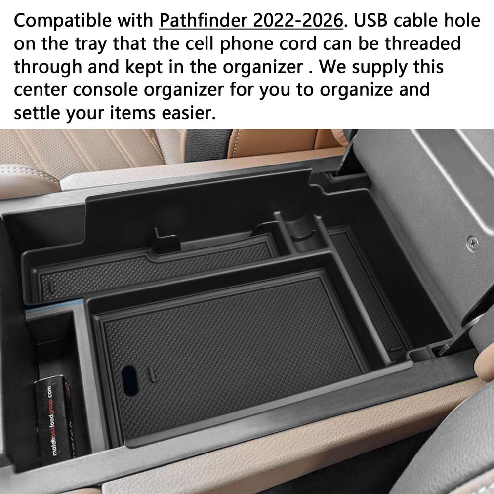 TACOBRO three-tier tray boosts storage without sacrificing driving space.
