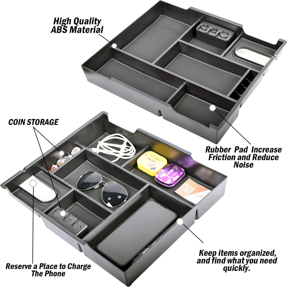TACOBRO center console tray with precise fit for Tundra