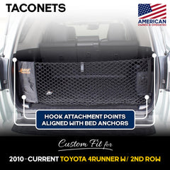 TacoNets 5mm bungee system provides strong tension for bulky items