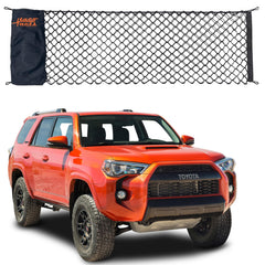 TacoNets Envelope Cargo Net securing gear in a Toyota 4Runner trunk