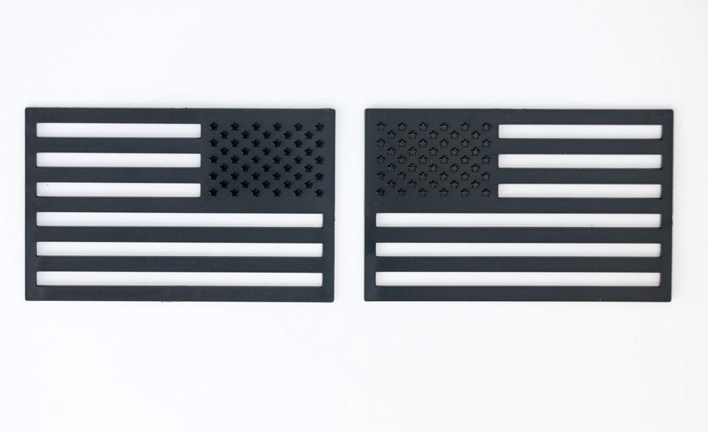 Tactilian flag emblem with 3D glossy stars for bold exterior details