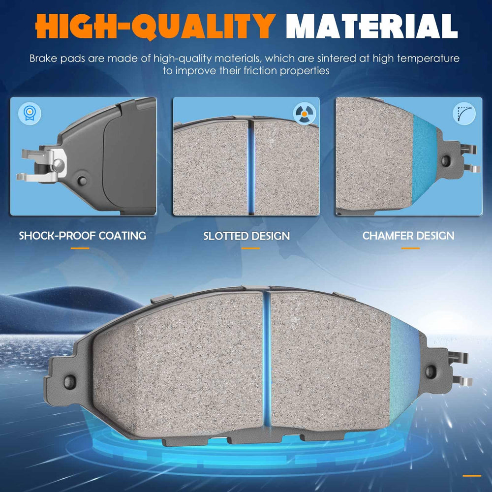 TadaMark front ceramic brake pads for Infiniti JX35 deliver consistent braking