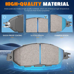 TadaMark front ceramic brake pads for Infiniti JX35 deliver consistent braking