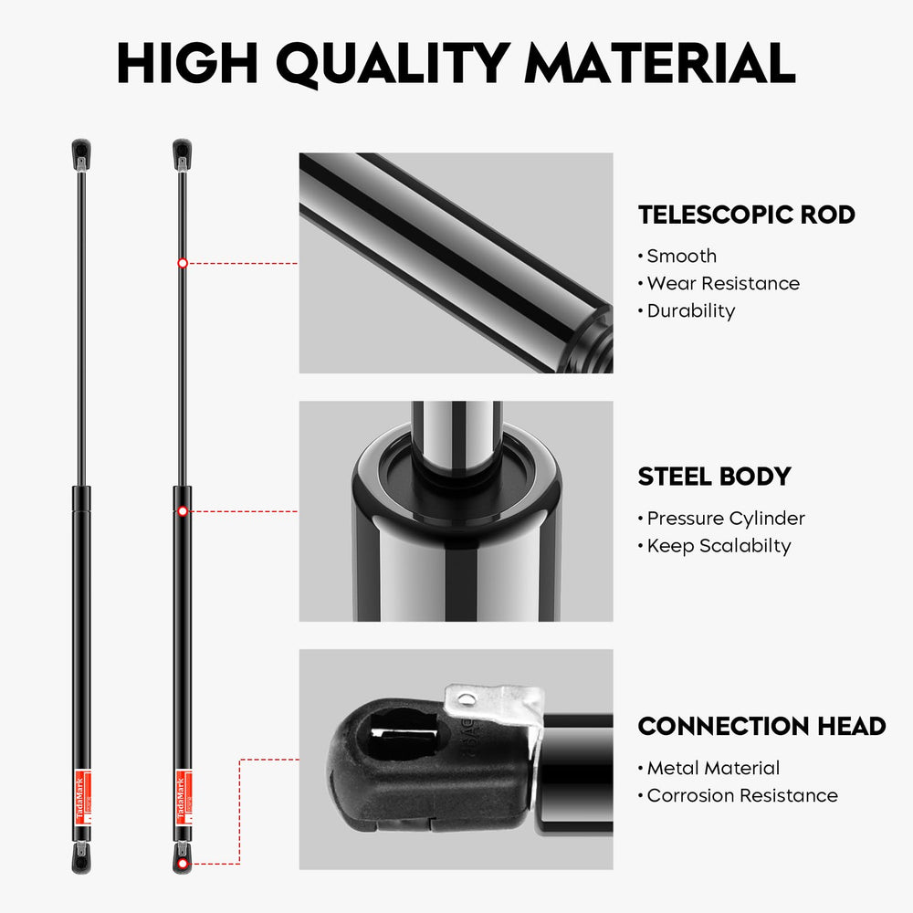 Tadamark OE-quality design shows extended length for precise fit.
