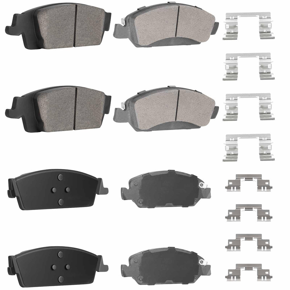 TadaMark rear ceramic brake pads 8pcs deliver quiet braking for large trucks.