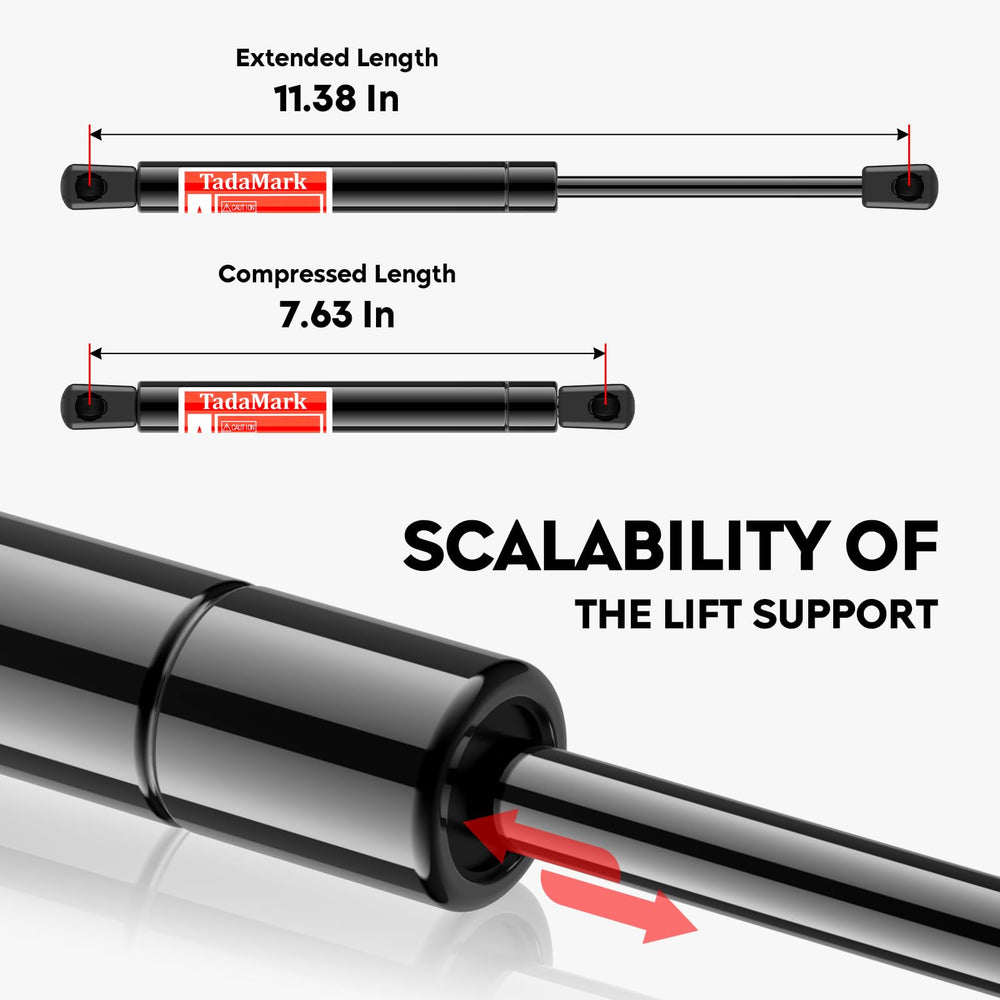 TadaMark rear hatch lift shock set for balanced trunk motion on Challenger