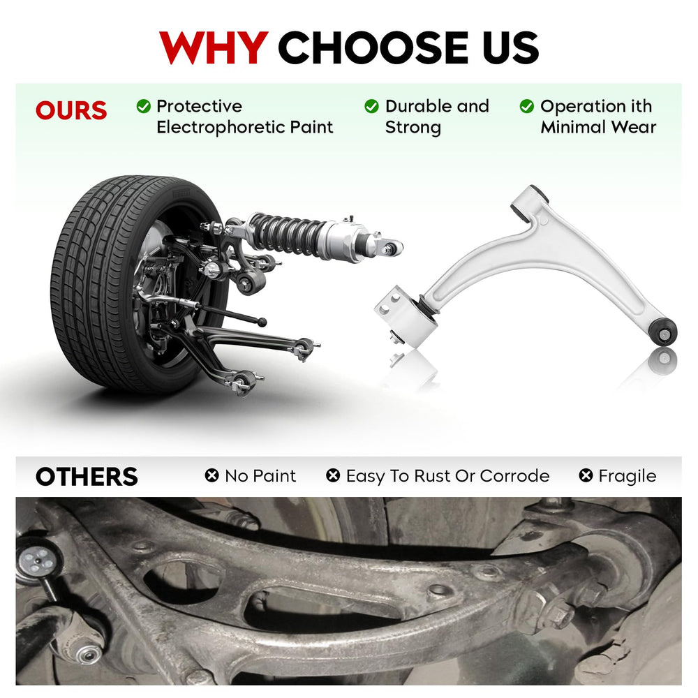 TadaMark front inner tie rod end link for Malibu and G6, supports precise steering.