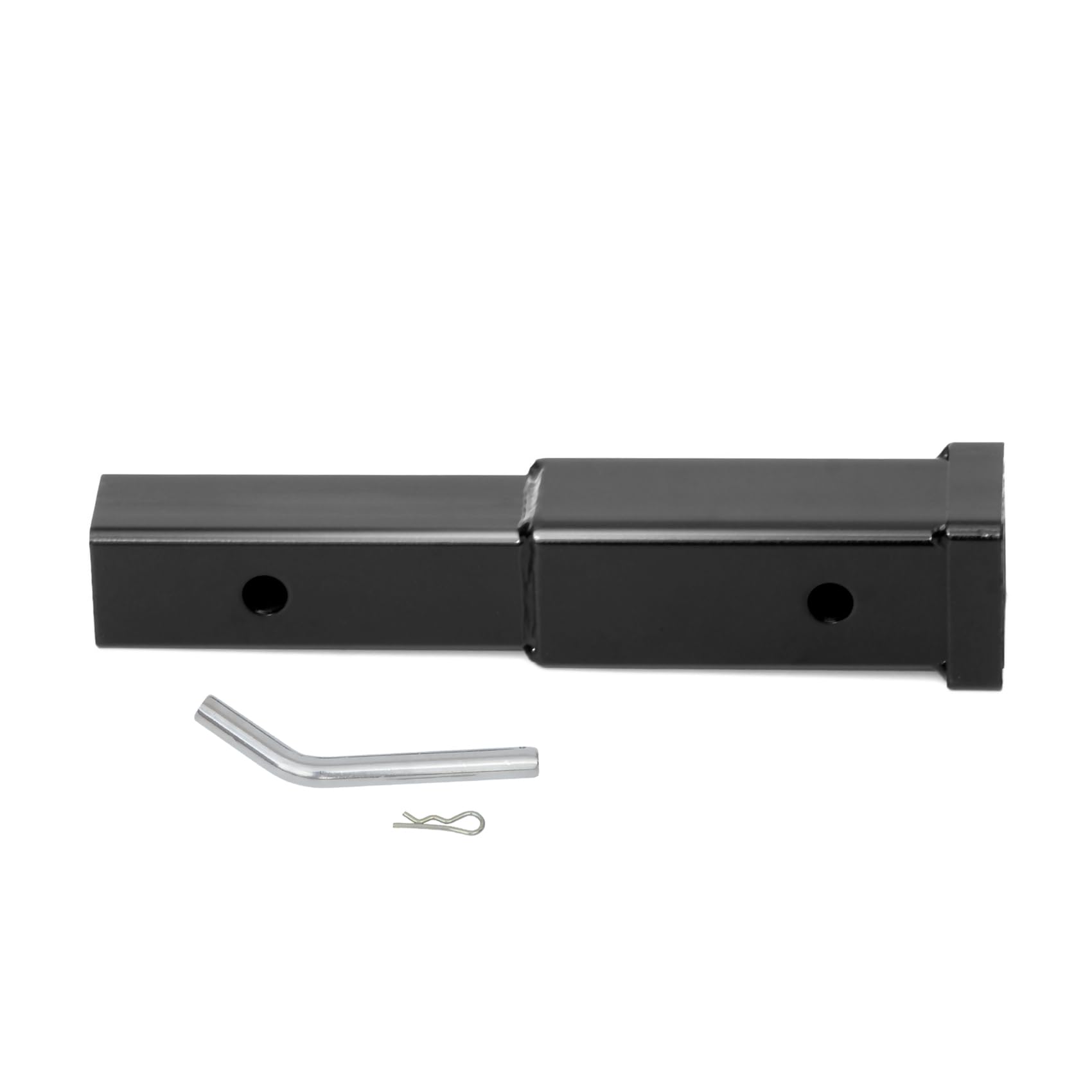Taelakeni ready-to-install bundle shows hitch extender with pin included.