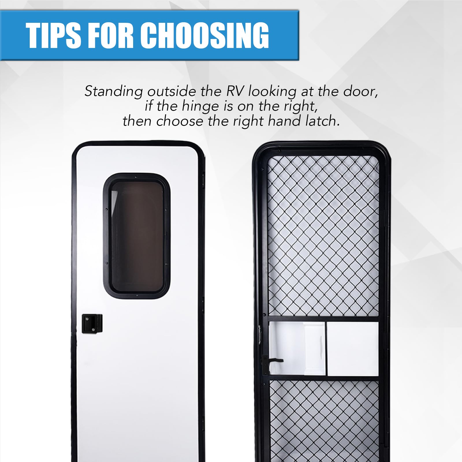 TAGLLY rectangular plate detail for precise door fit.