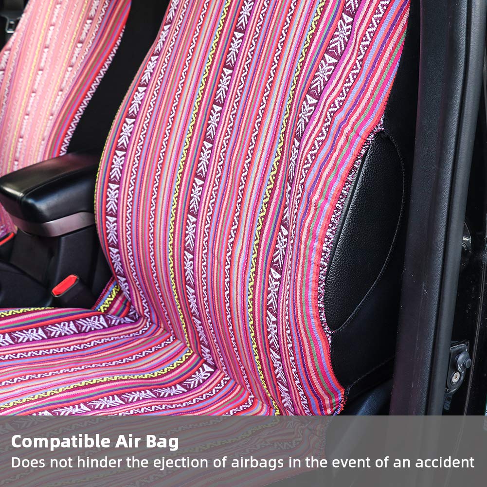 TAGMORE anti-slip backing keeps the seat cover in place during drives
