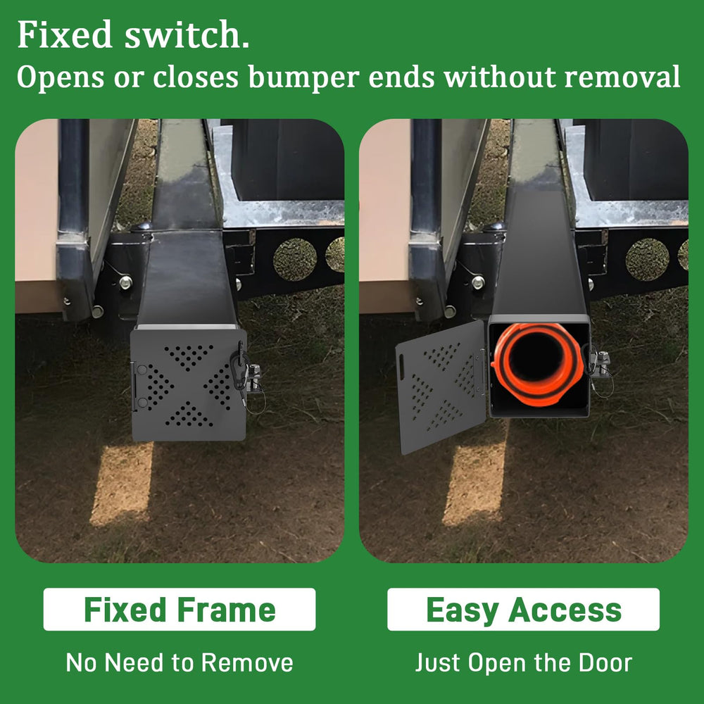 TagRecove vent-hole design keeps leaves and debris out while preserving ventilation.