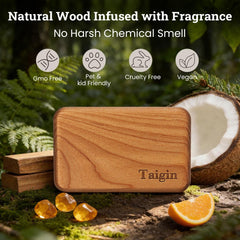 Taigin car air freshener cabana scent adds citrusy tropical freshness.