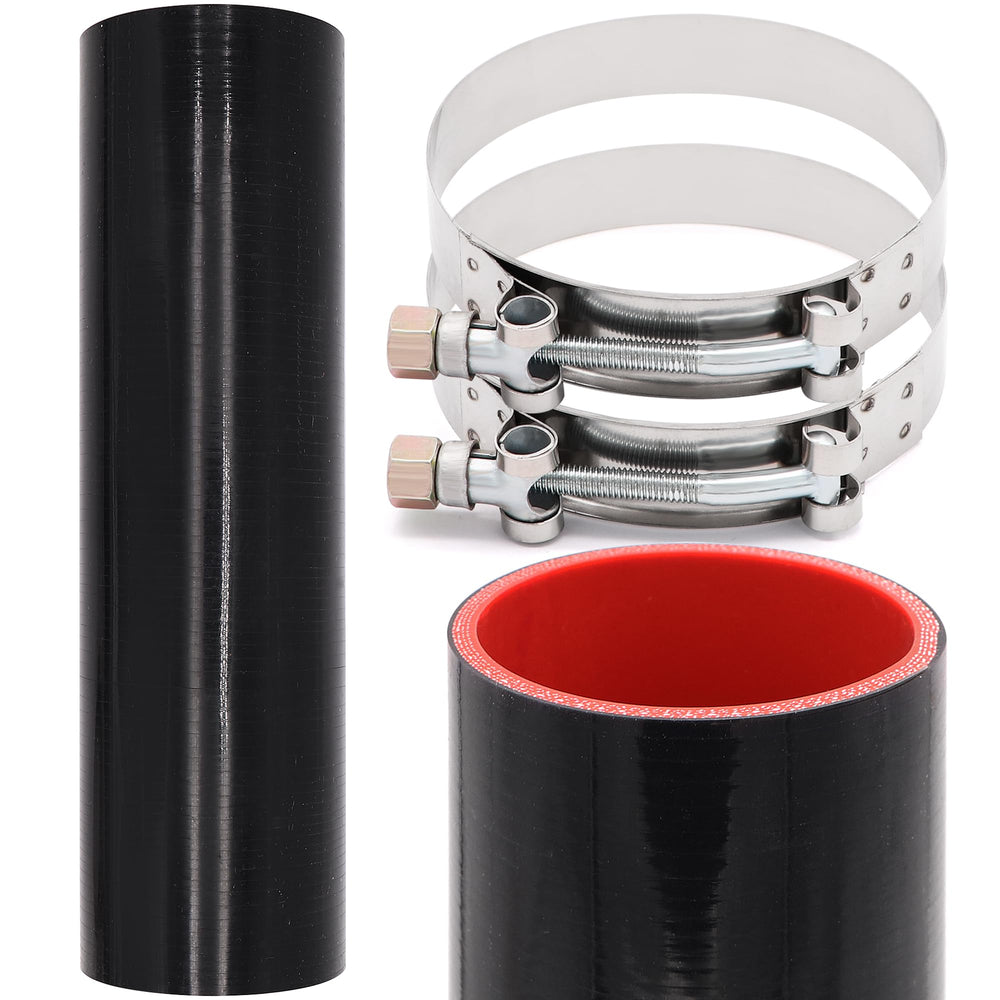 Taigoehua ID 3inch silicone hose, 12in length, 5mm thick, 4-ply design for durability.