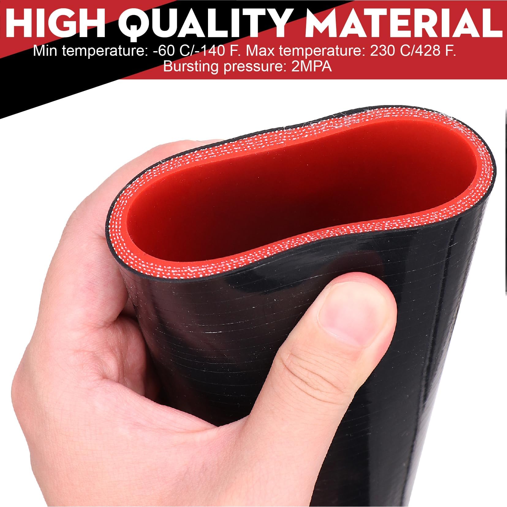 Taigoehua packaging includes hose and two clamps.