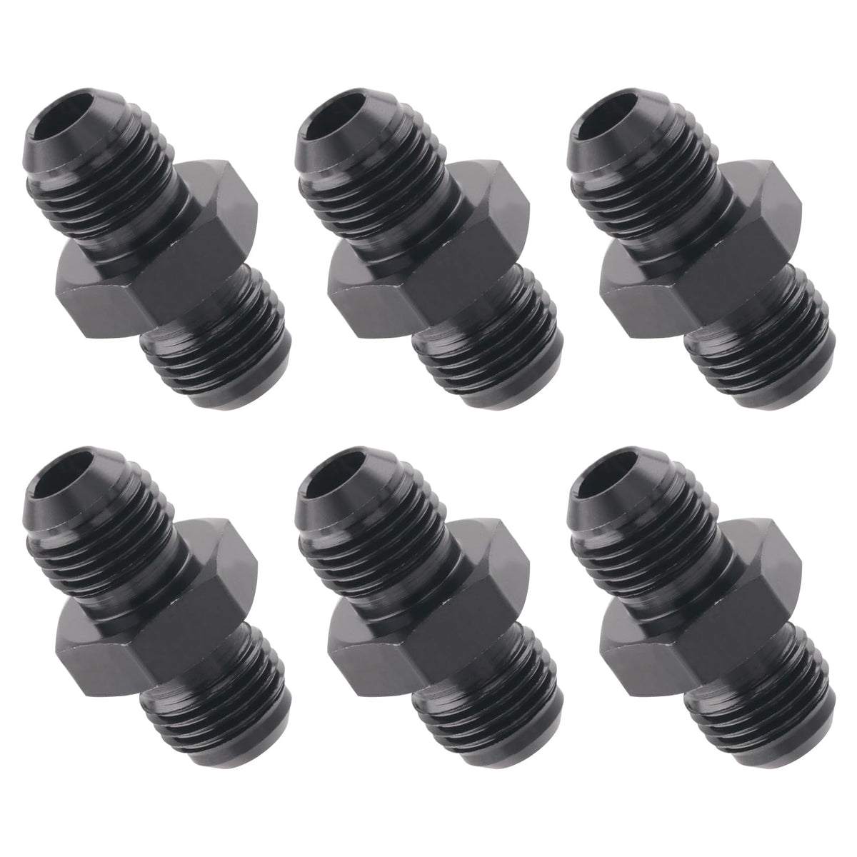 Taiidaues 6AN male flare coupler straight union for secure high-pressure automotive connections