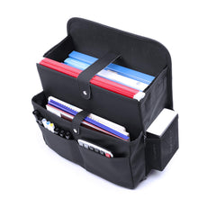 TAIKOO car seat organizer front pocket setup keeps documents within easy reach for quick access