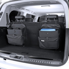 TAIKOO car seat organizer headrest strap tightening ensures stable setup during drives