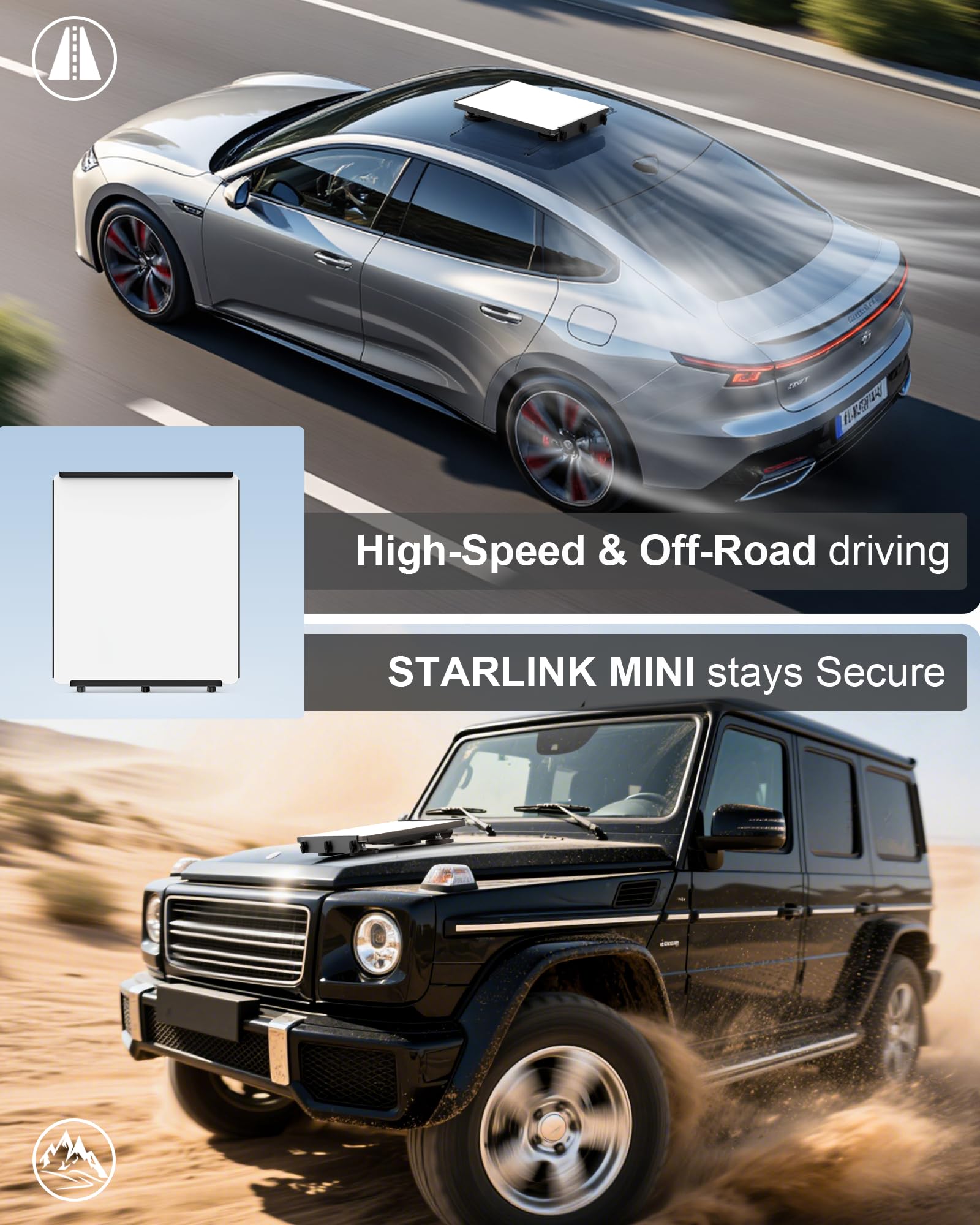 TAILBB Starlink Mini Mount tool-free release demonstrates effortless vehicle swapping