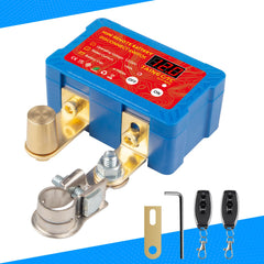 TAINECTC Battery Kill Switch front view showing compact remote control and LED status