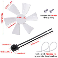 Taiss RV vent fan switch for easy on/off control